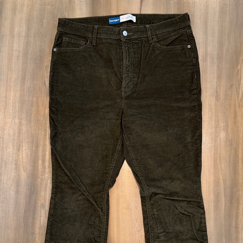 Old Navy Brown Corduroy Bootcut Pants Kick Flare Women’s Retro